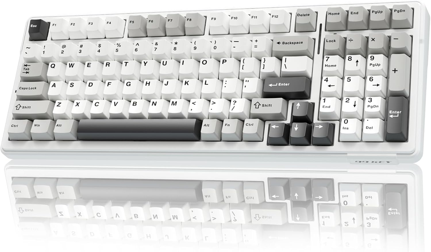 Wireless Mechanical Keyboard,Tri-Mode BT5.0/2.4GHz/USB-C Hot Swappable Custom Keyboard,Pre-lubed Linear Switches,RGB Backlit Computer Gaming Keyboards for PC/Tablet/PS/Xbox