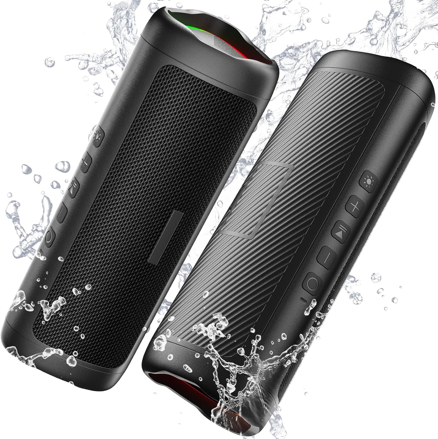 Bluetooth Speaker, Waterproof Speaker with HD Sound, , , Portable Wireless Speakers for Home/Party/Outdoor/Beach, Electronic Gadgets, Gift - 2 Pack